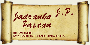 Jadranko Pašćan vizit kartica